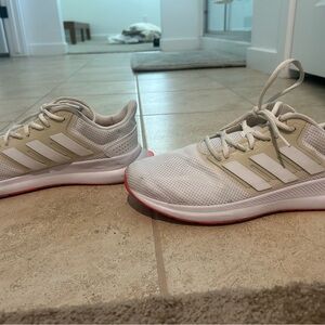 Adidas White and Tan Running Shoes